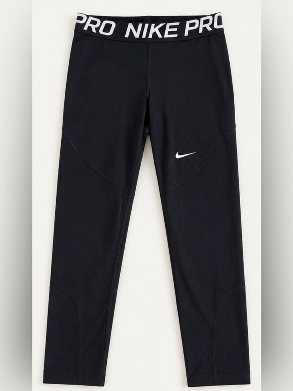 Nike Pro 3/4 Gym Leggings with White Logo